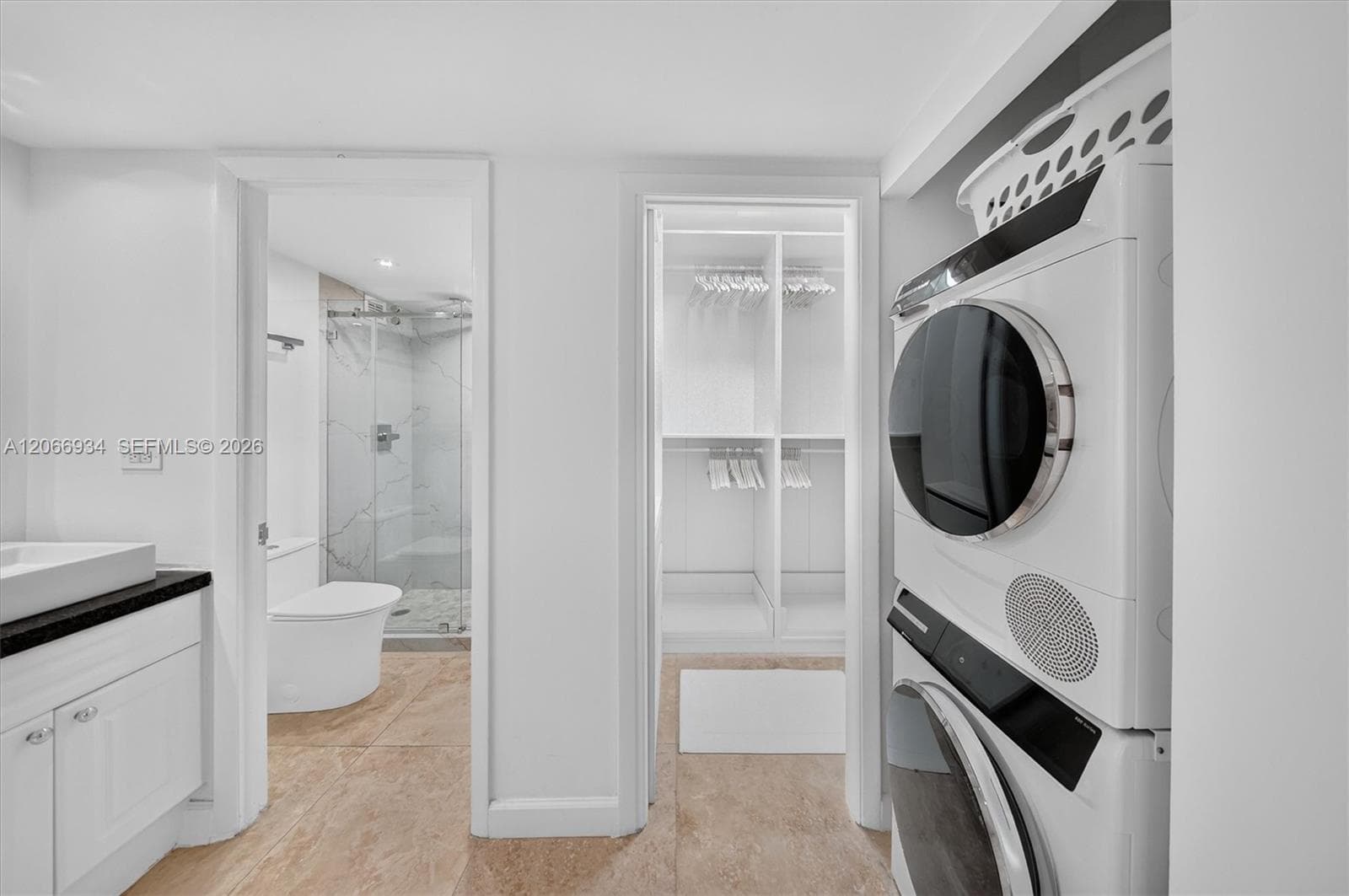 Washer, dryer in unit.  Brand new.
