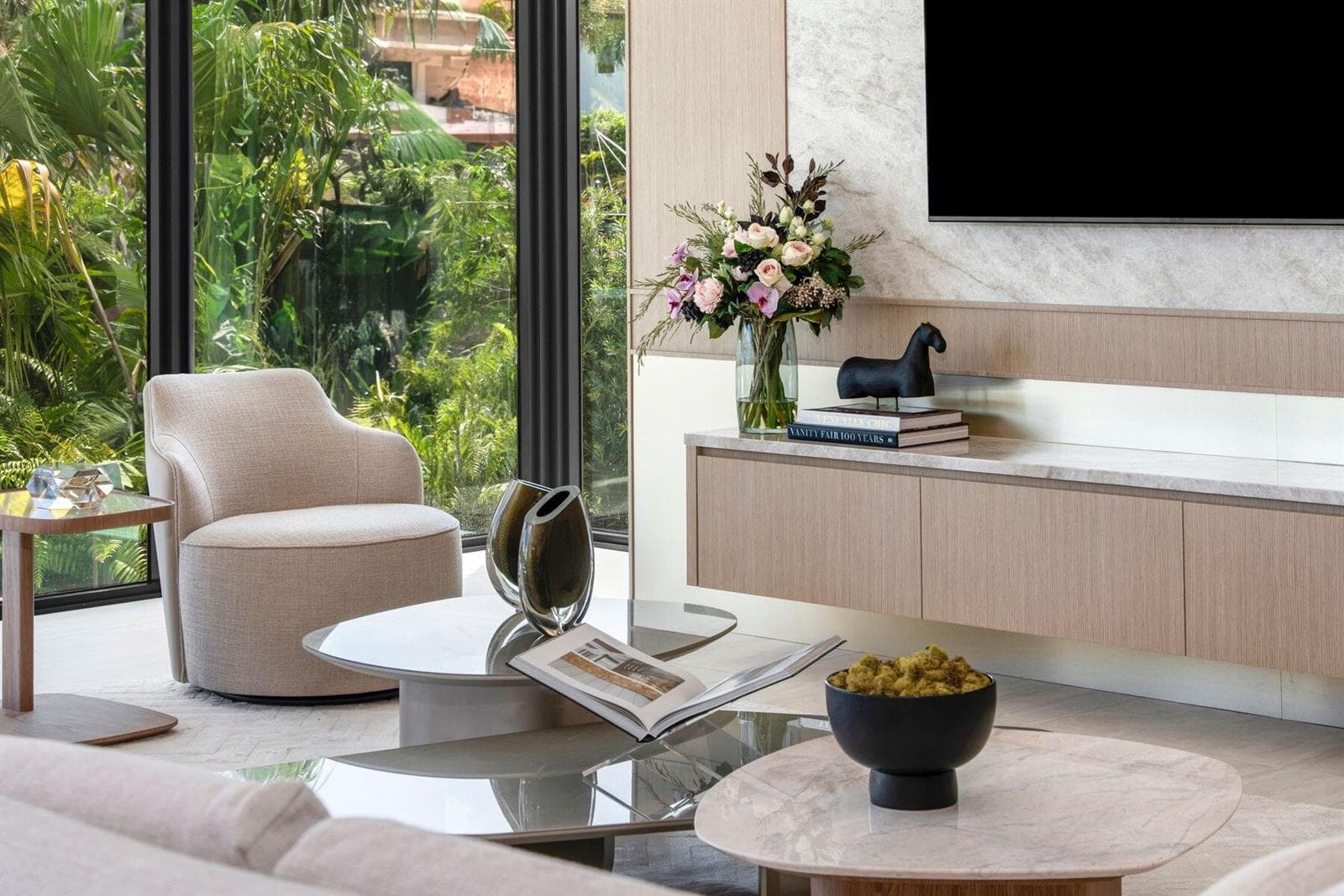 Natural Stone, Italian Wood & Metal