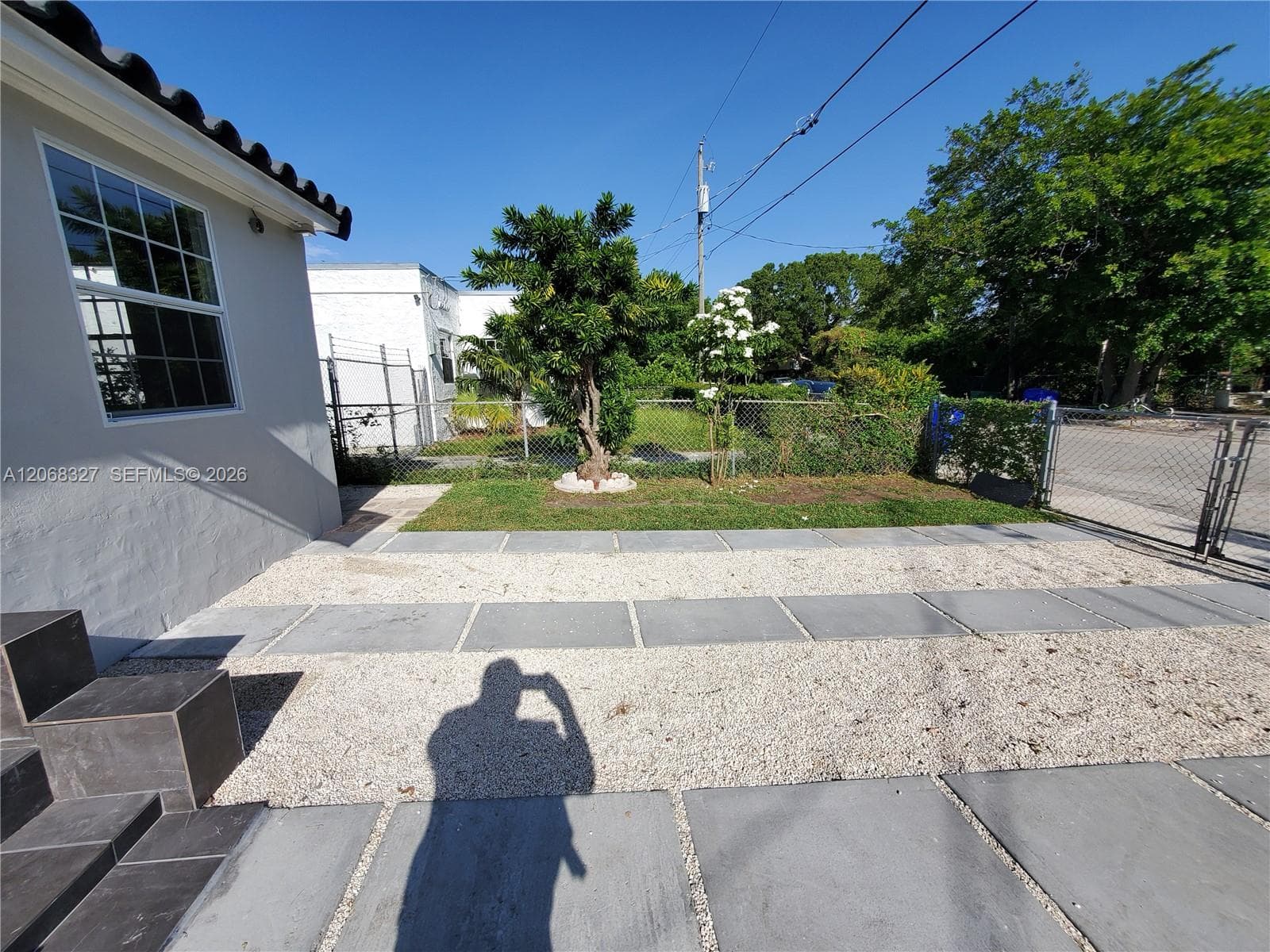 Front side and Parking space