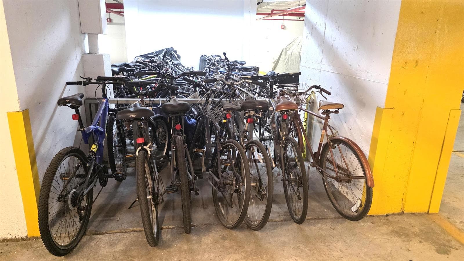 bicycle storage in garage