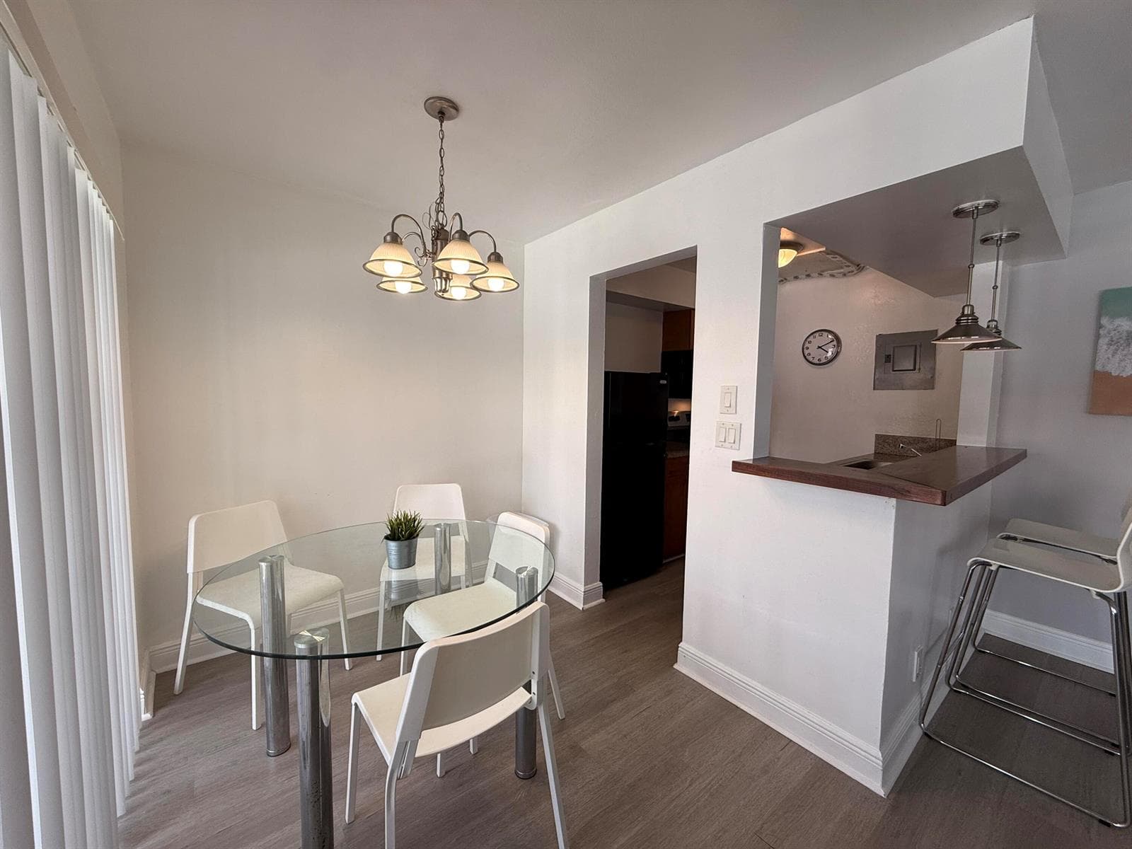 dining and kitchen