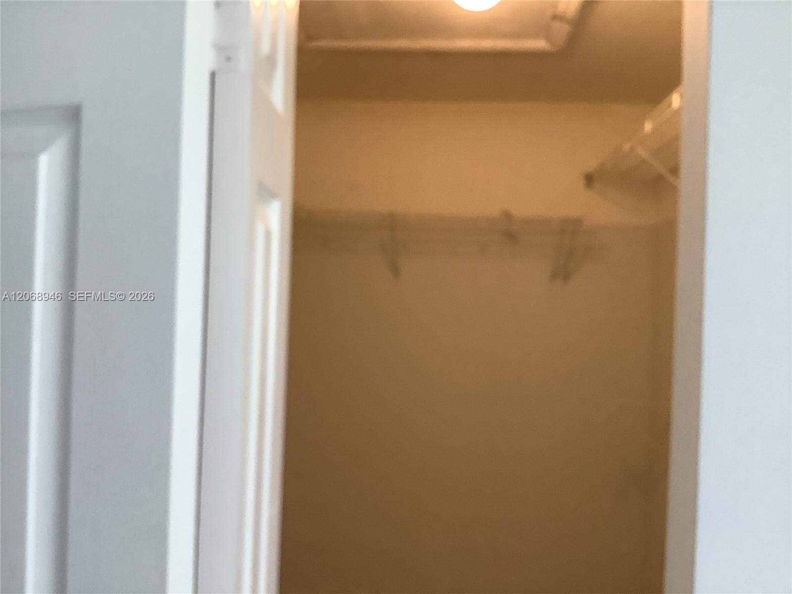 walking closet in the master bedroom
