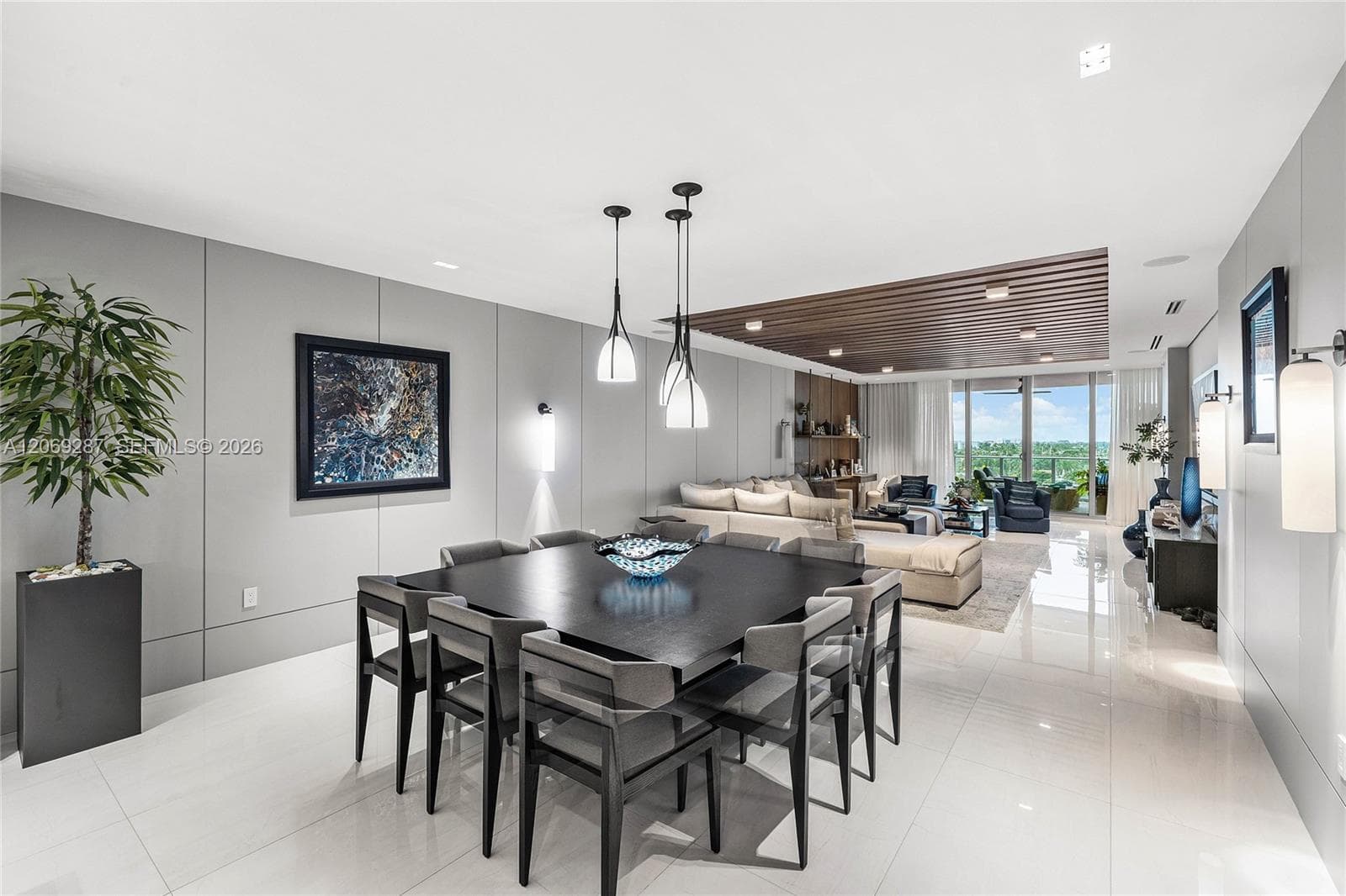 A refined dining area offering a sophisticated setting for intimate dinners and effortless entertaining.