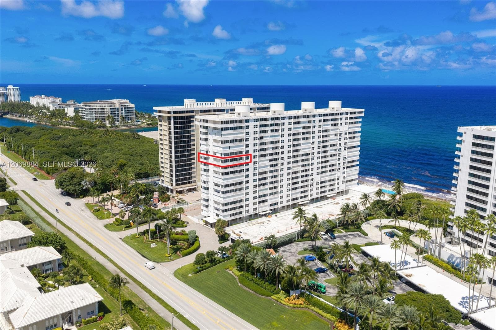 Aerial view of the unit