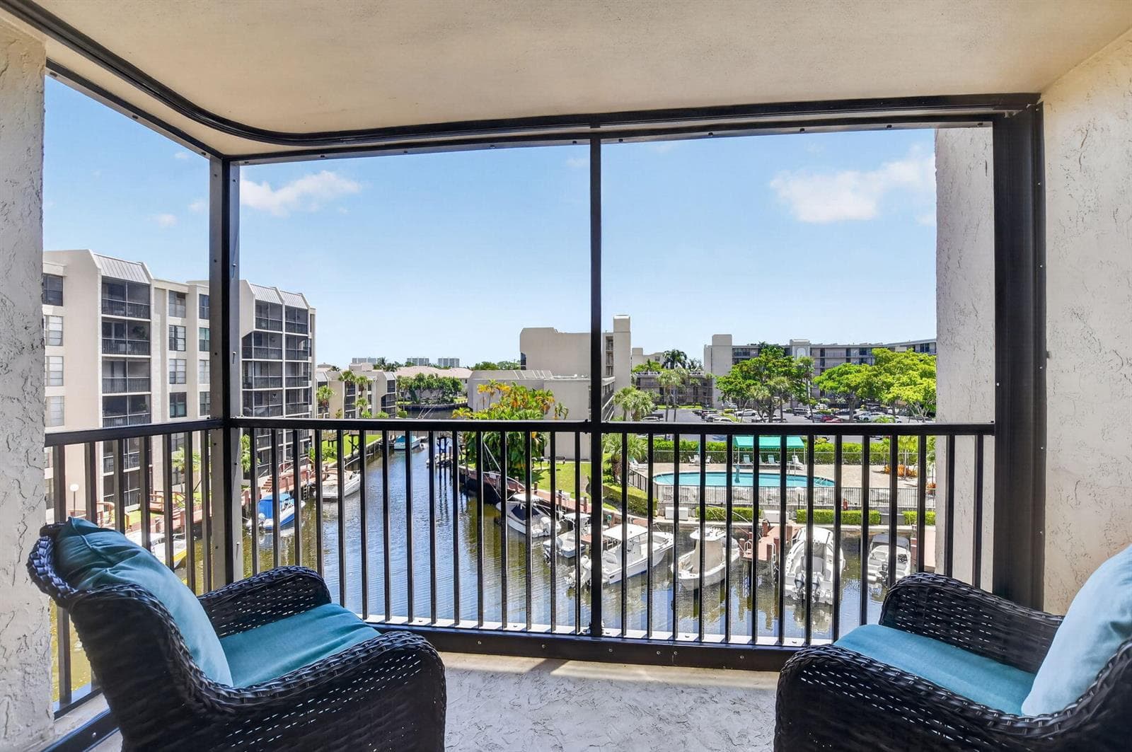 Screened Patio with Water Views
