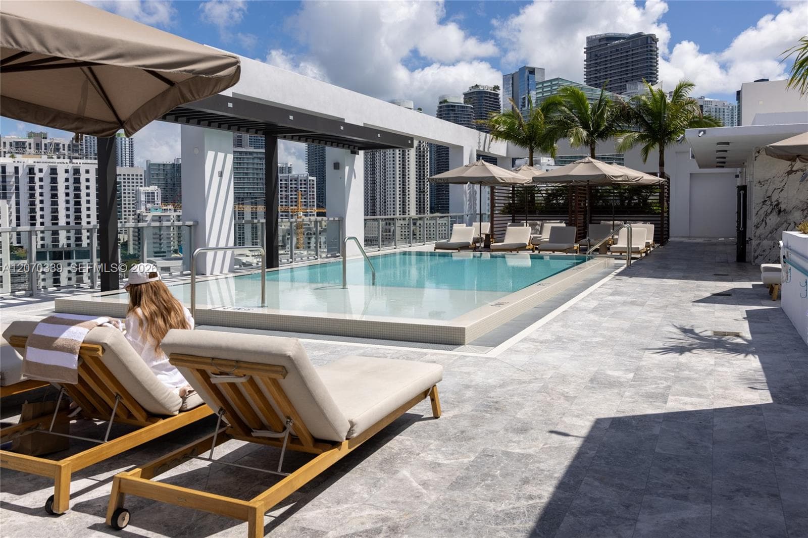 Rooftop pool