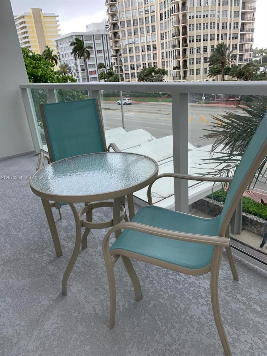 Balcony with High Impact Windows