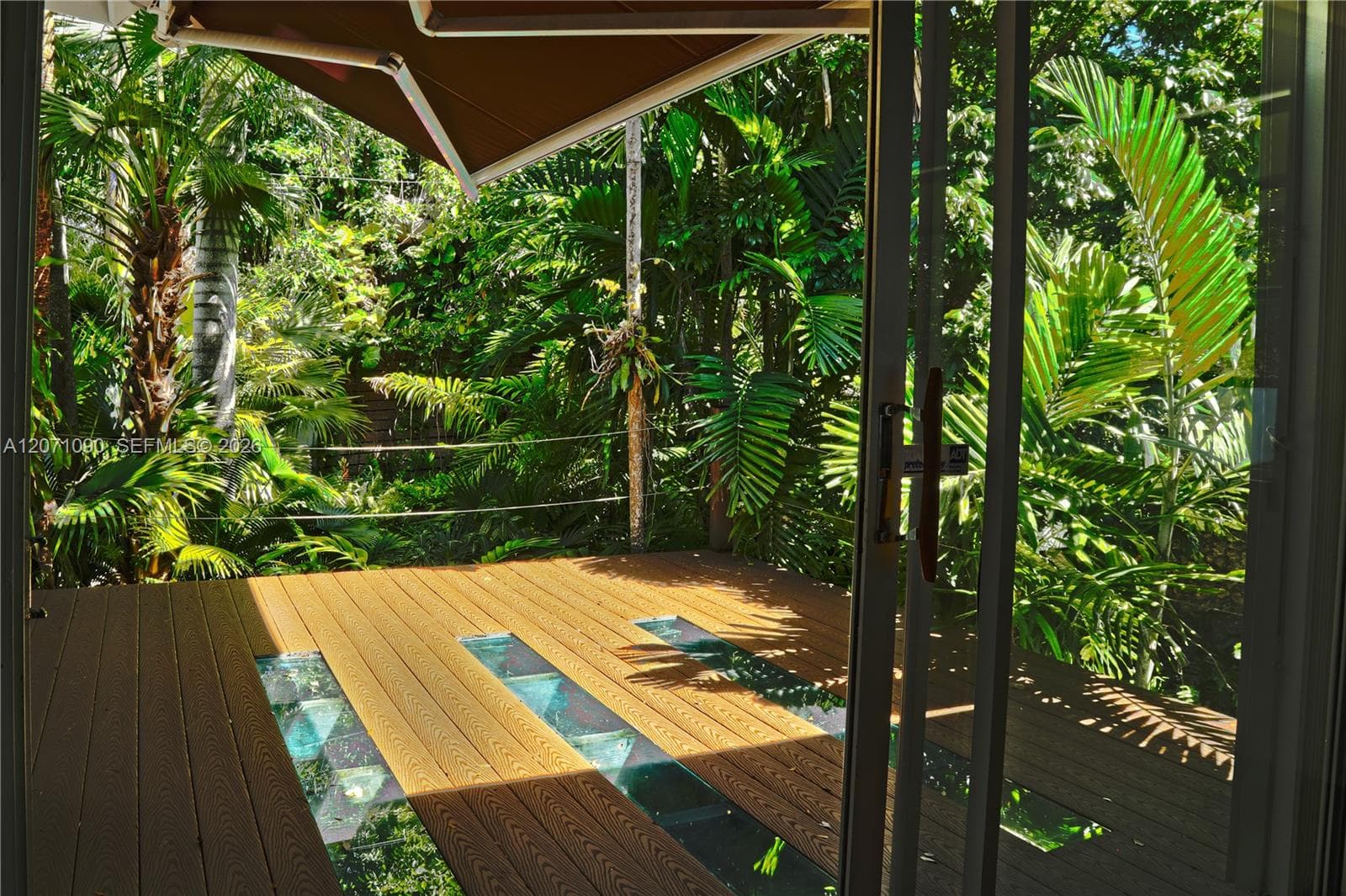 upstairs balcony