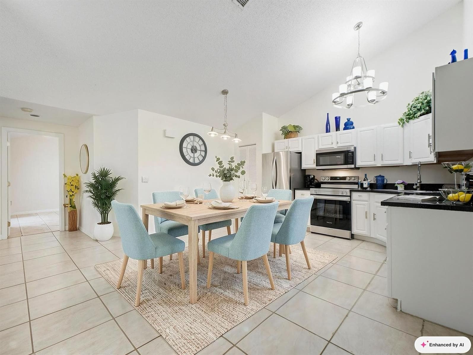 Eat-in Kitchen Staged