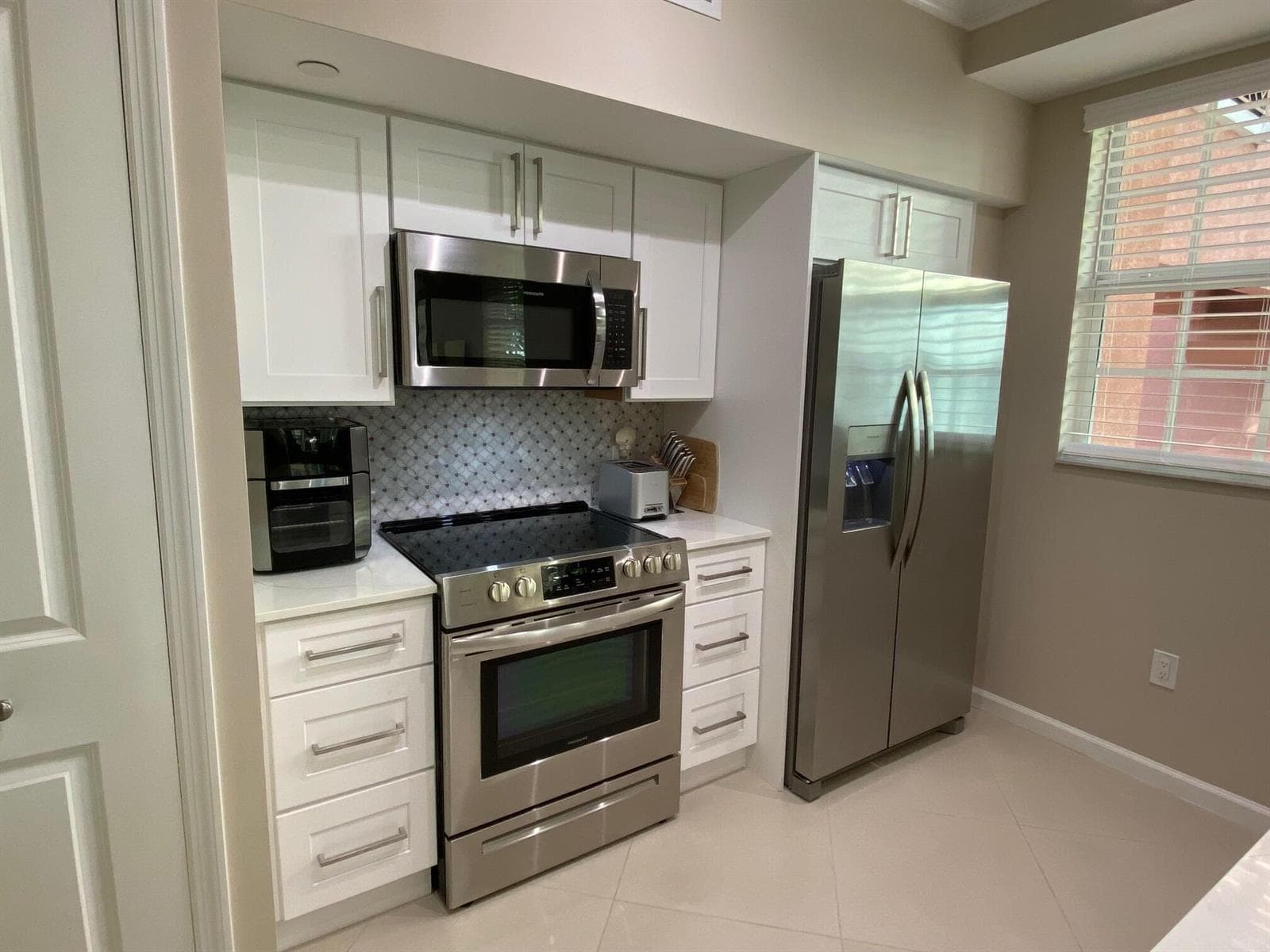 Kitchen Showing Entrance