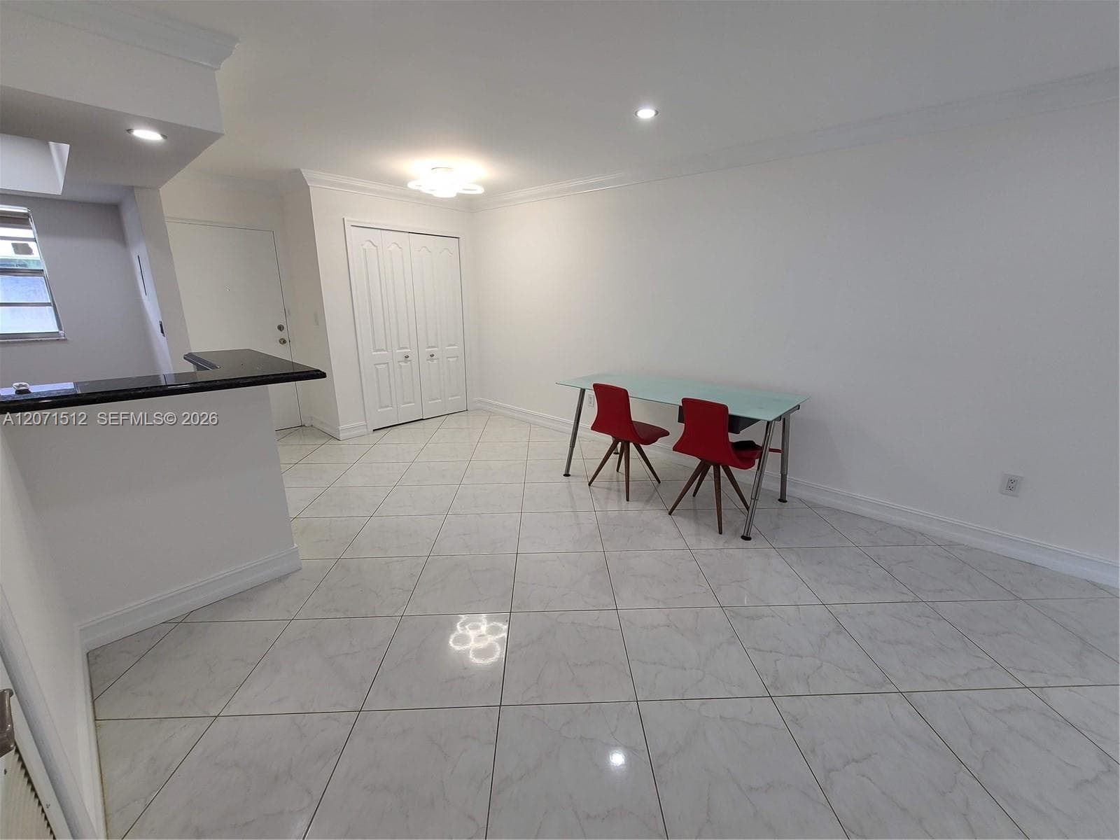From bedroom walking to living room