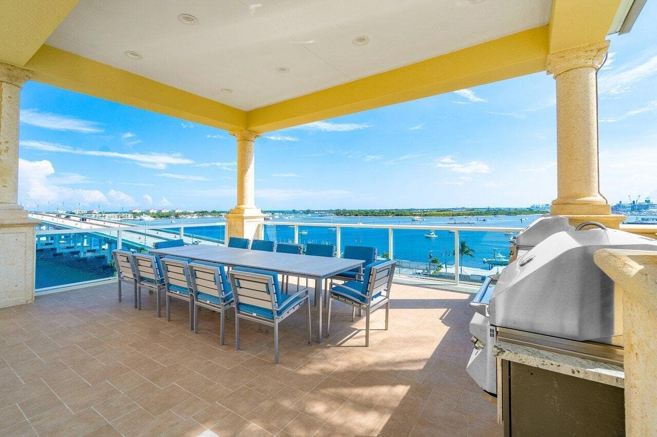 Rooftop BBQ grills