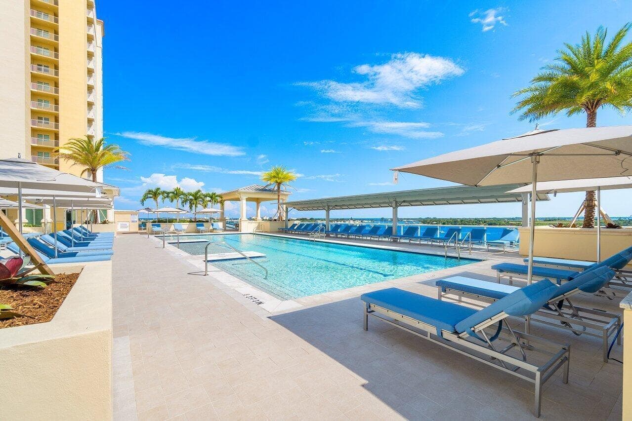 Expansive new pool deck