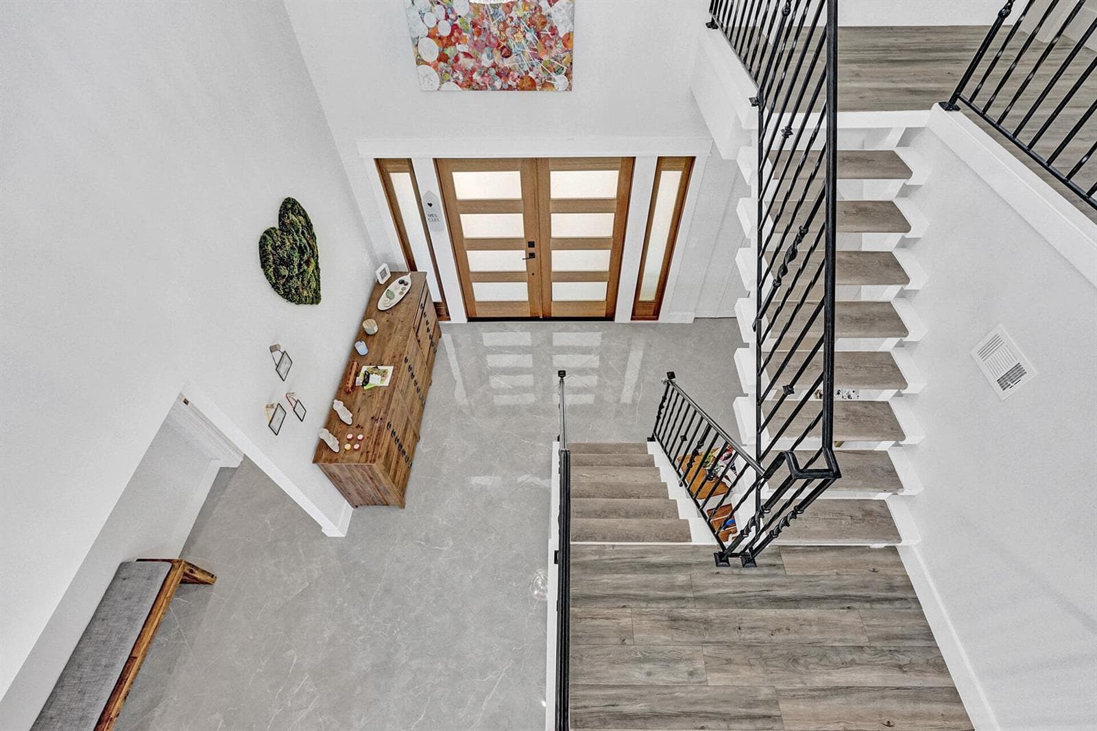 view from upstairs