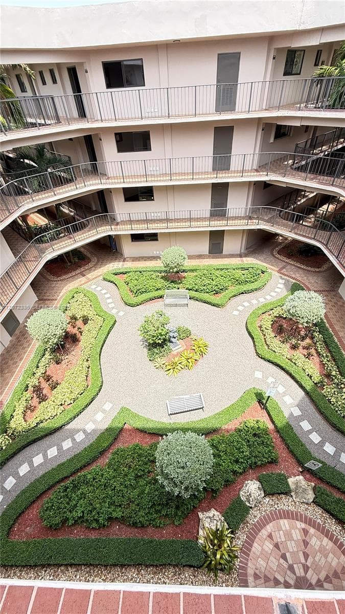 Inside building view