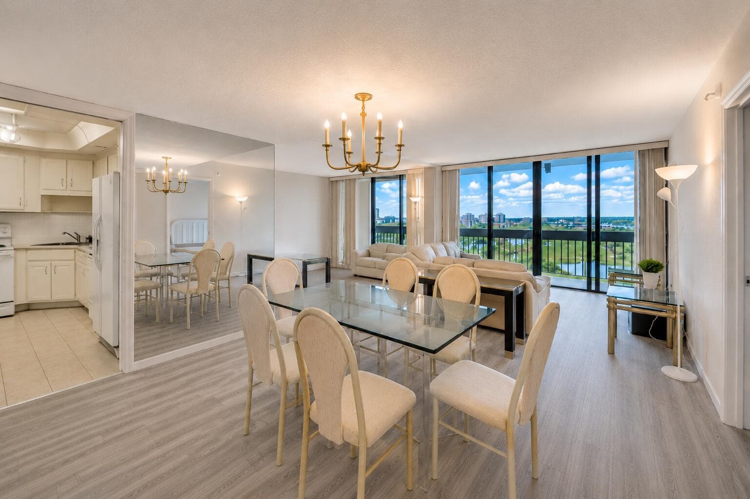 Entry View - Dining , Living, View