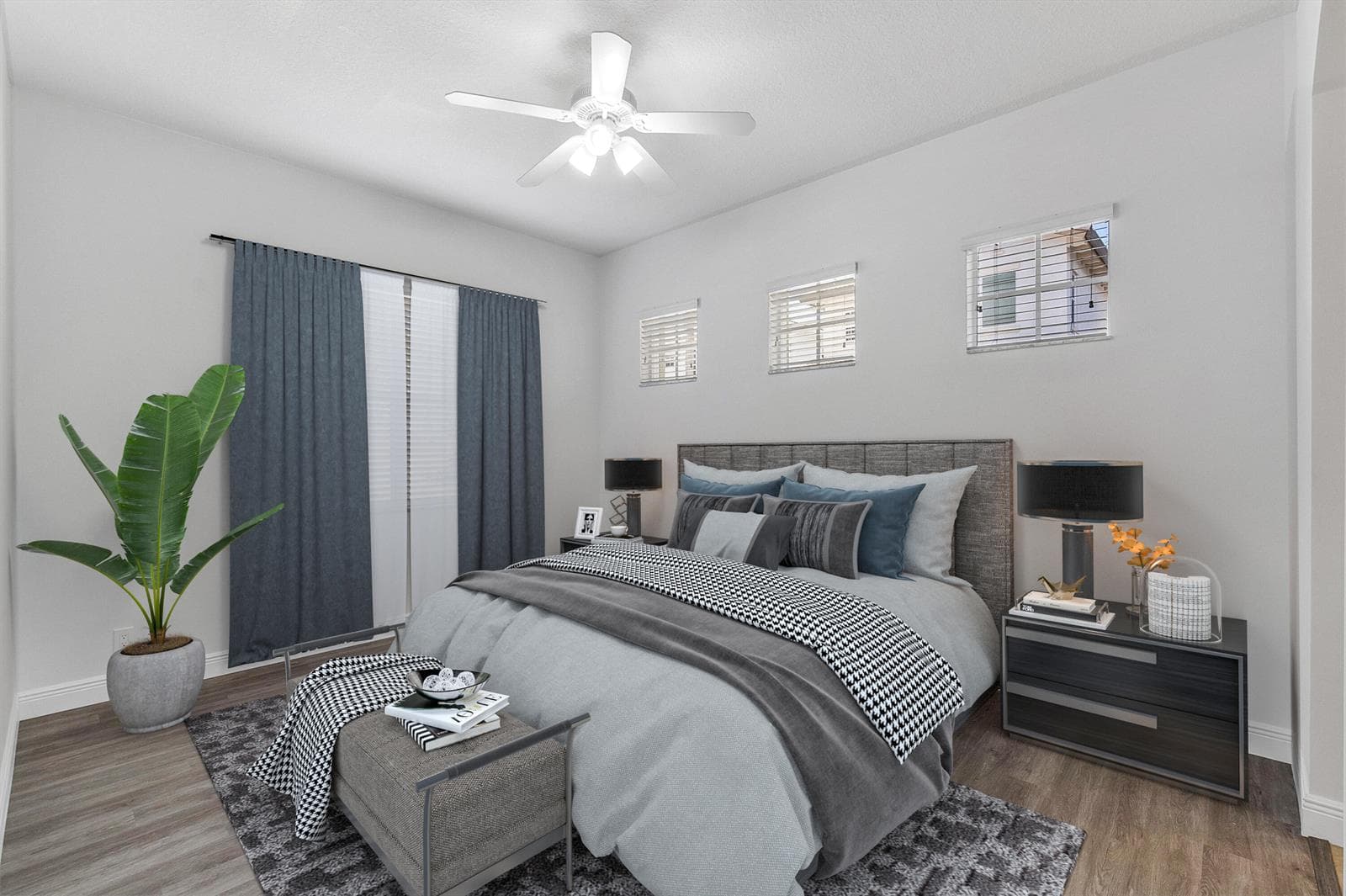 542 Primary Bedroom virtual stage