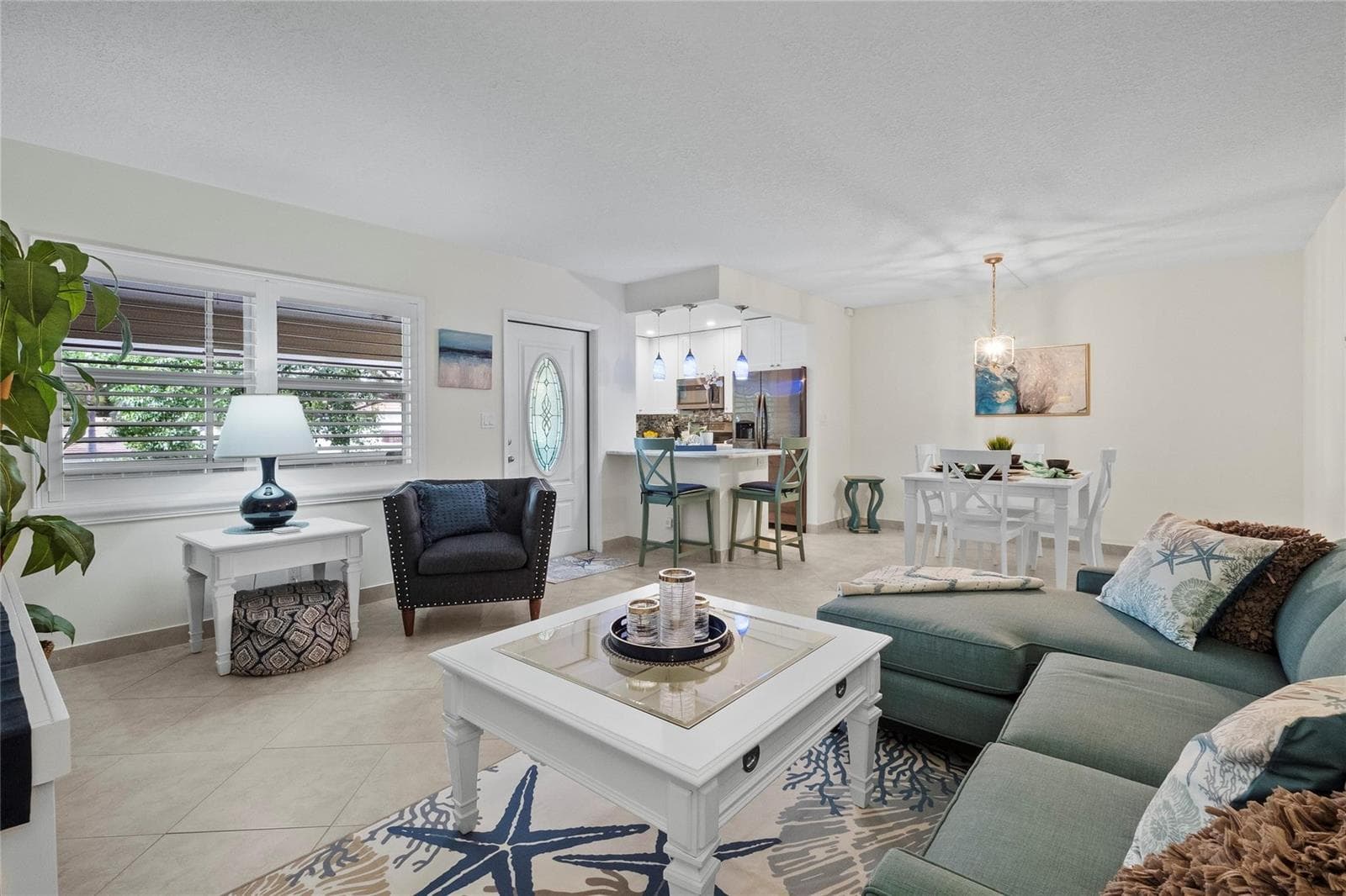 entry way to living area