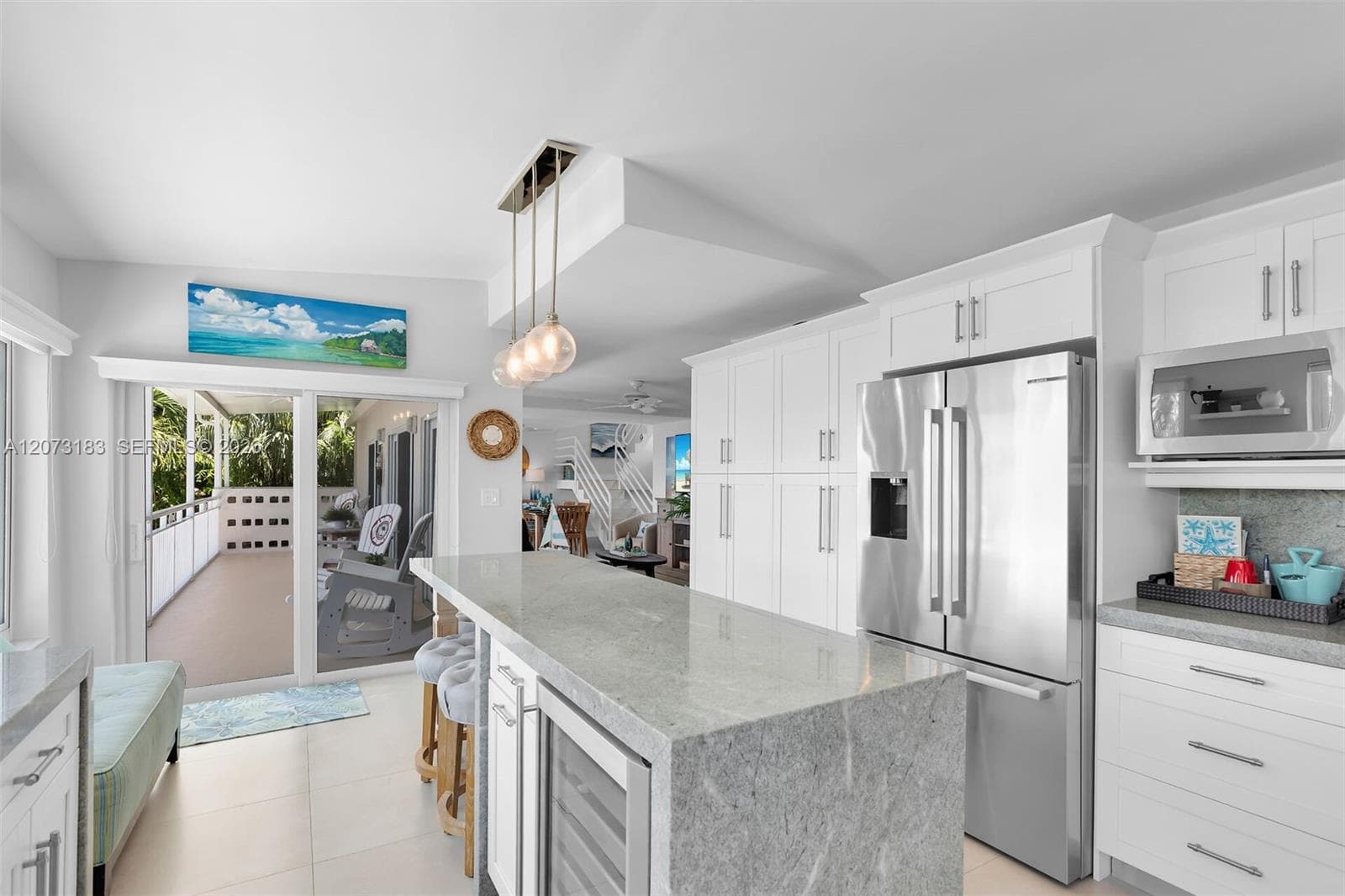 Large Kitchen with wine fridge