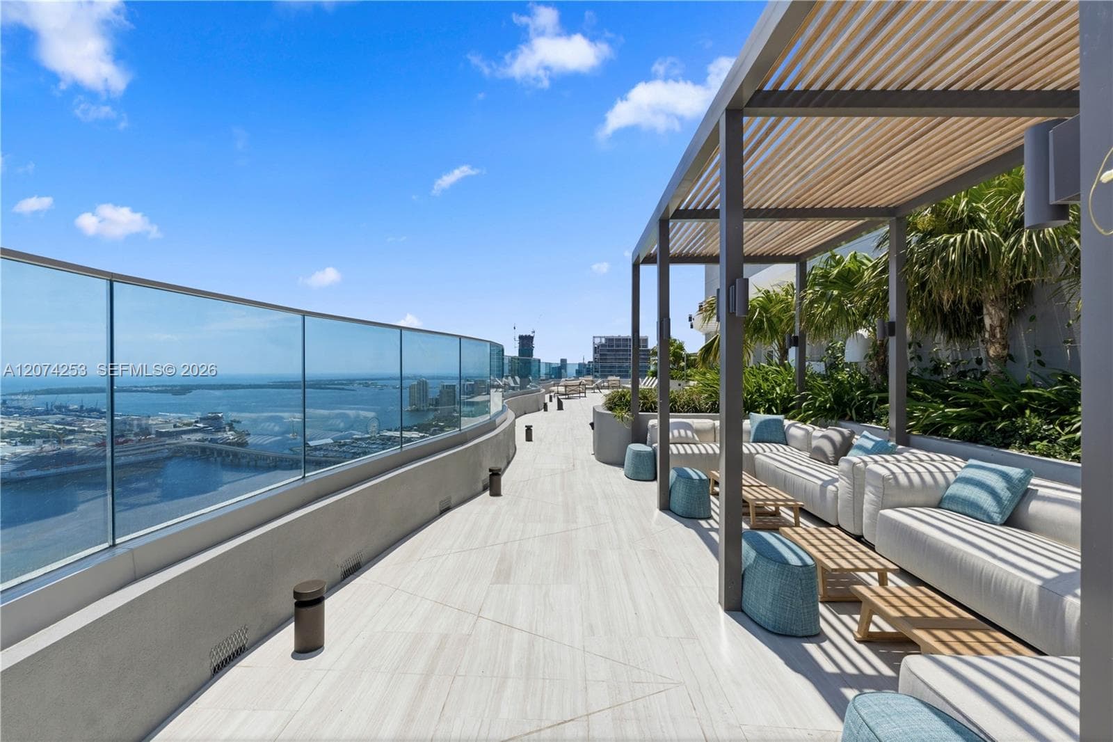Rooftop Pool Deck - East View