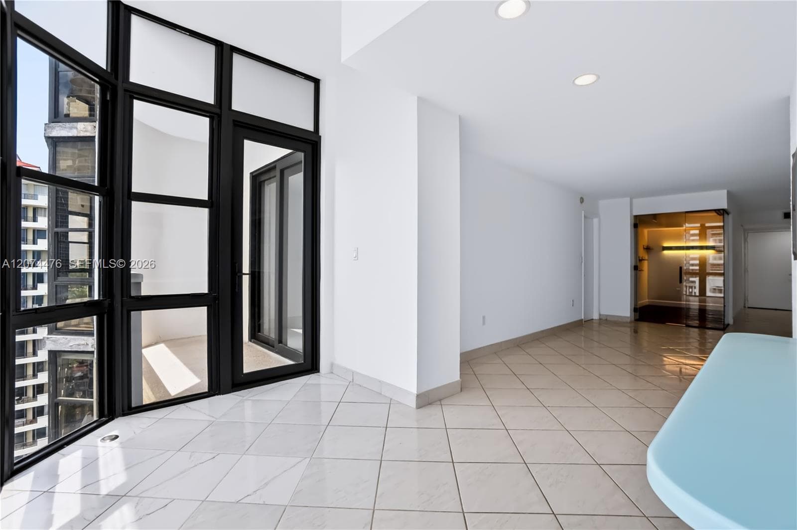 Balcony accessible from kitchen and room