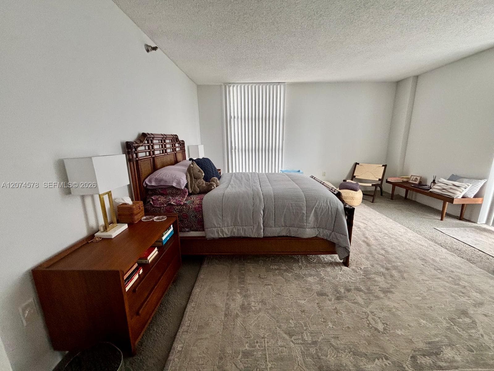 master bedroom. Furniture belongs to the tenant