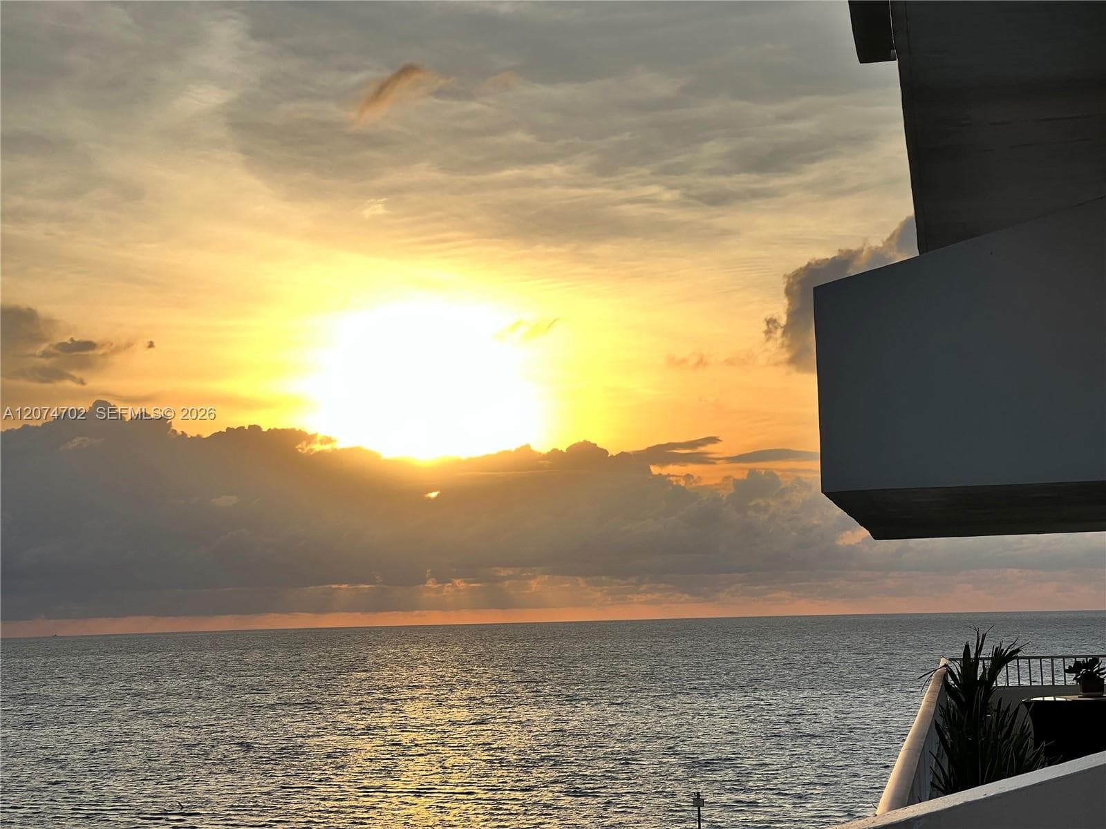 Sunset from the balcony
