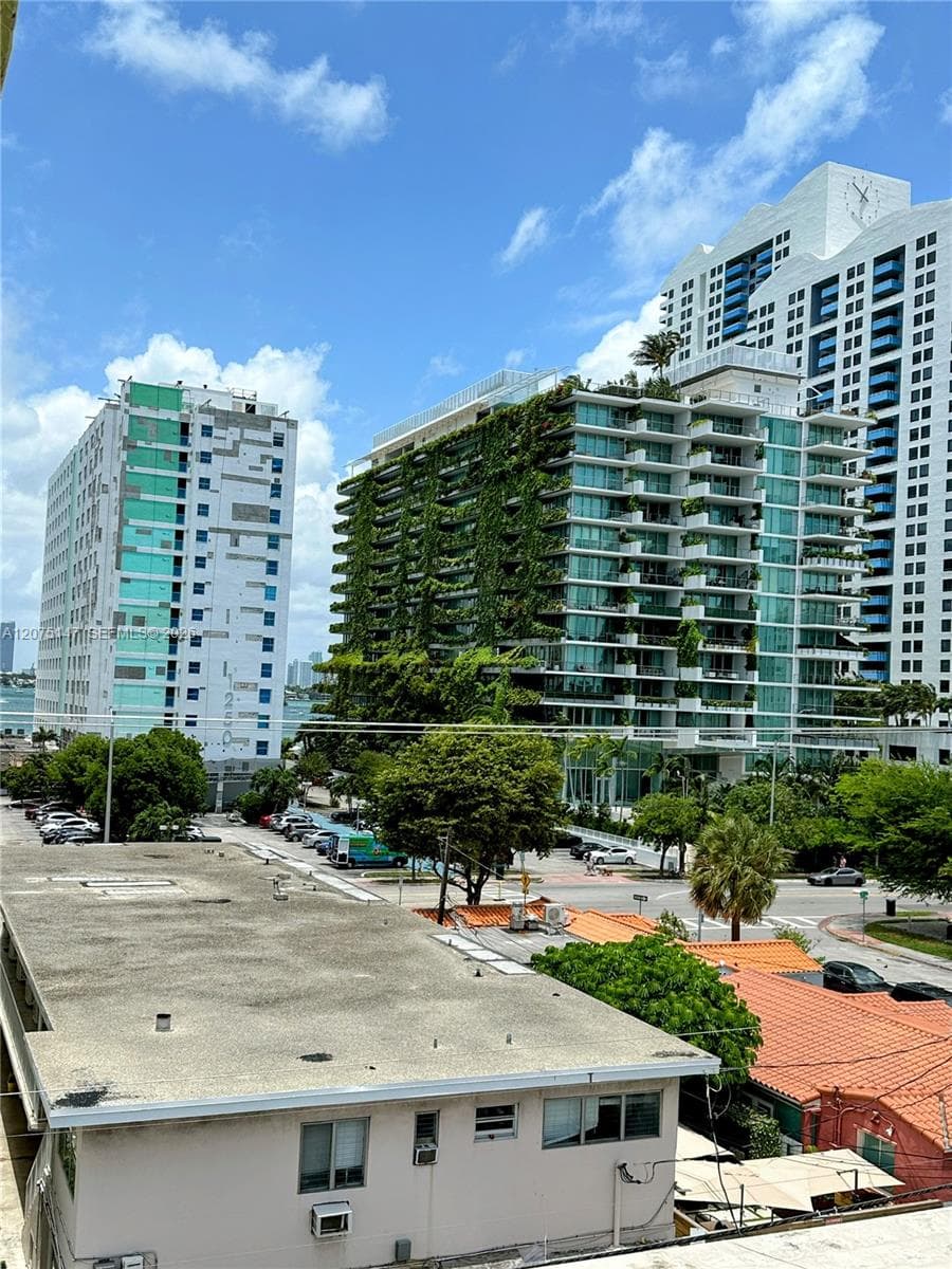 View from building 5th floor hallway.Close to the ocean