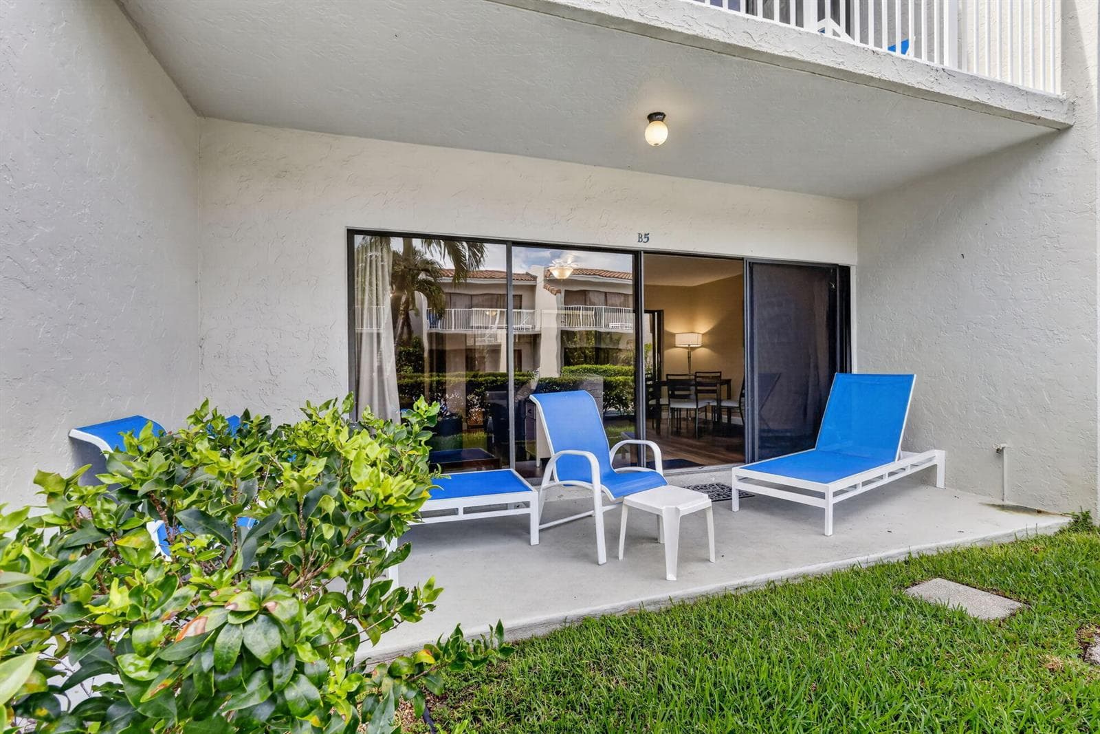 Patio overlooking Pool