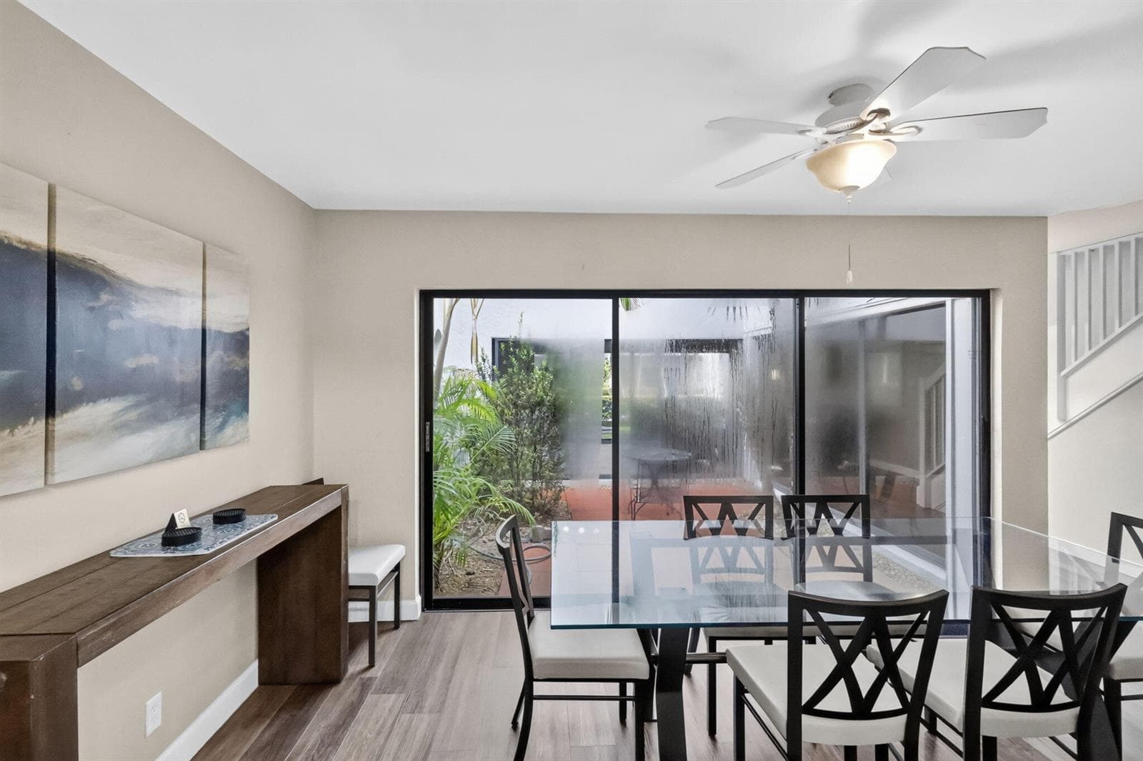 Dining Room looking out to outdoor patio