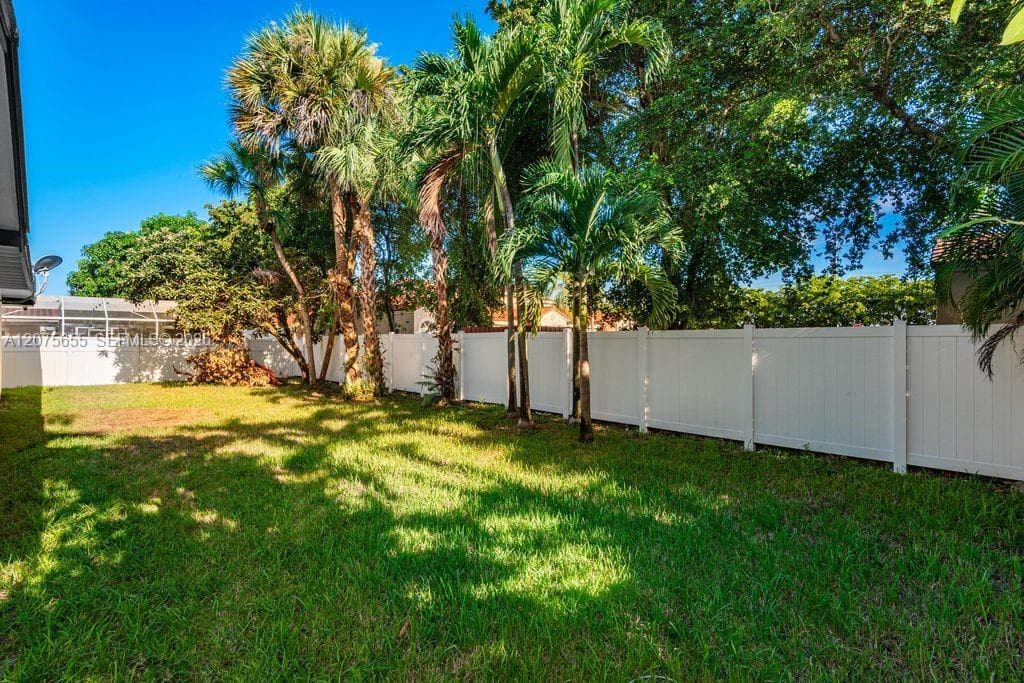 Yard room for pool
