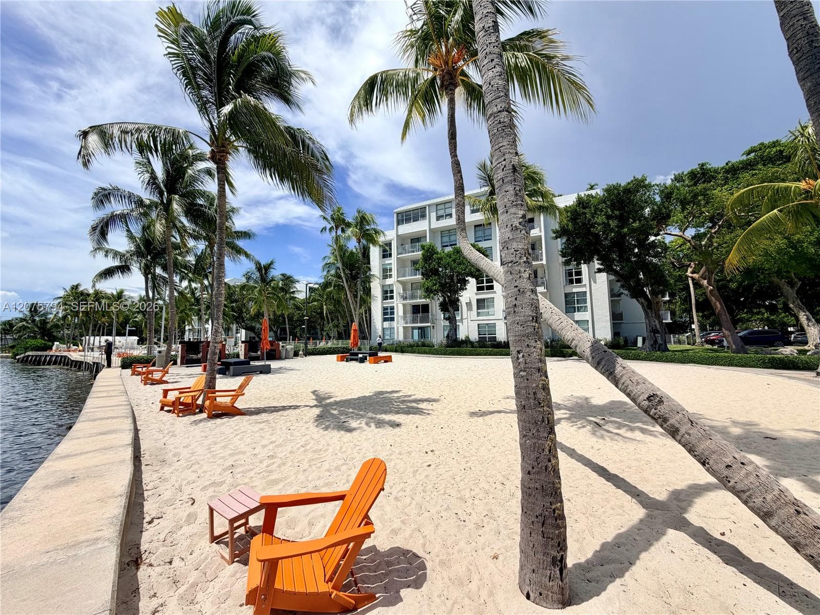 Private beach