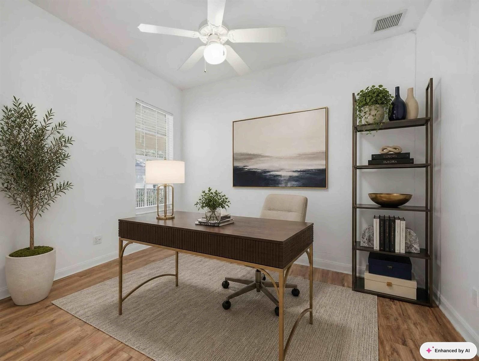 Bedroom 2 Staged as Home Office