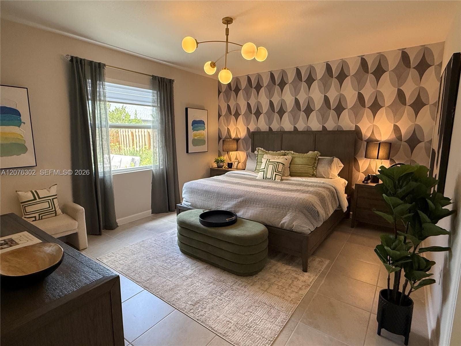 Staged Master Bedroom