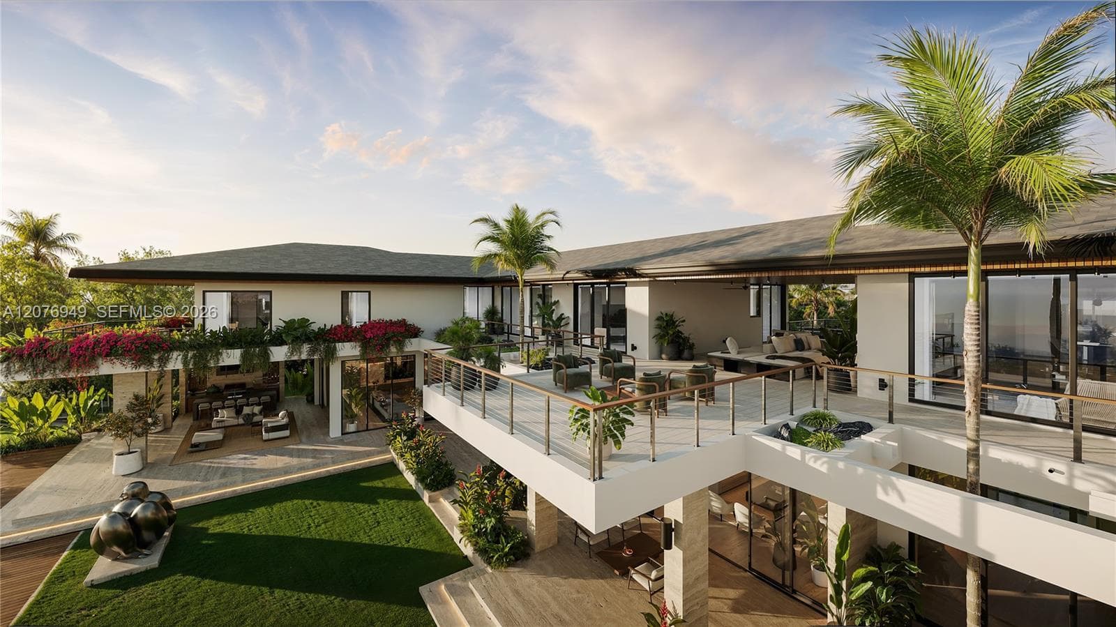 2nd Level Breezeway and Balconies