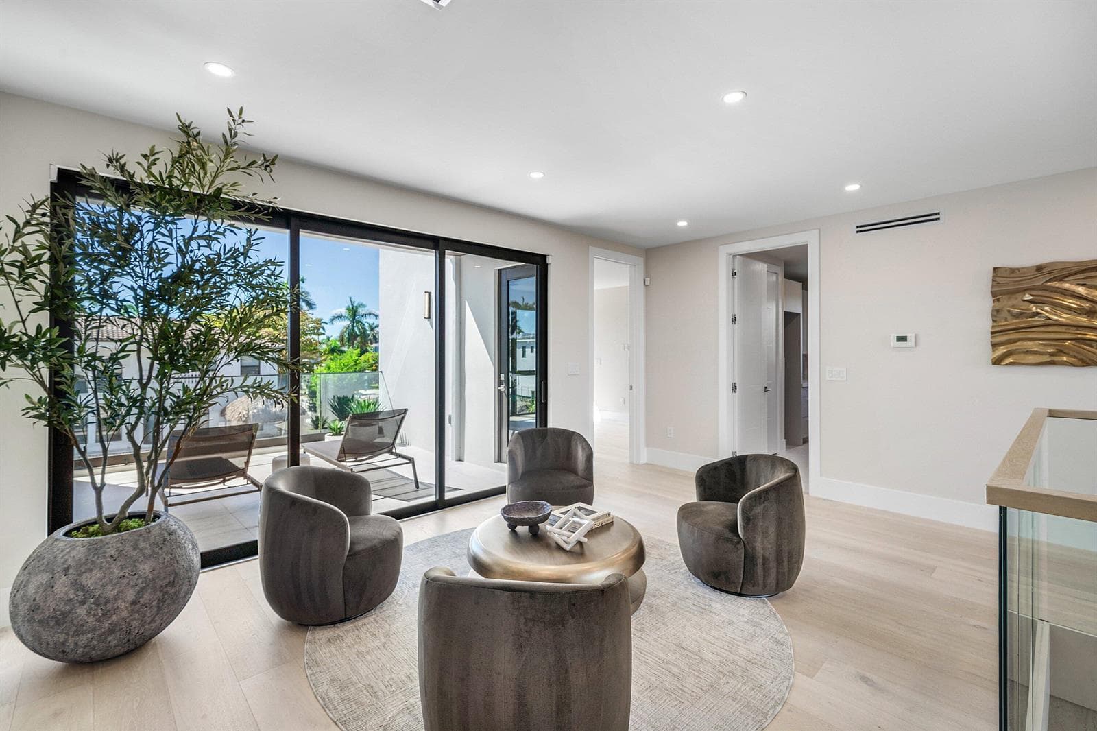 Office off clubroom and 1.5 Car Garage