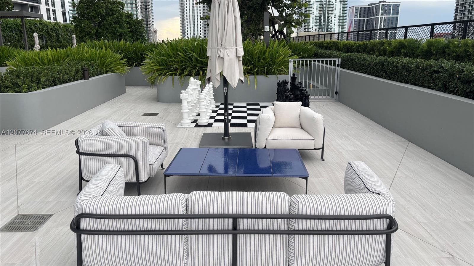 Oversized Outdoor Chess at the 11th-Floor Pool Deck