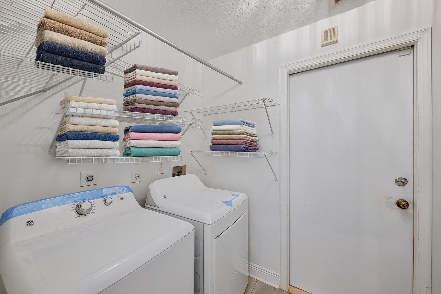 Organized Laundry Room with Appliances