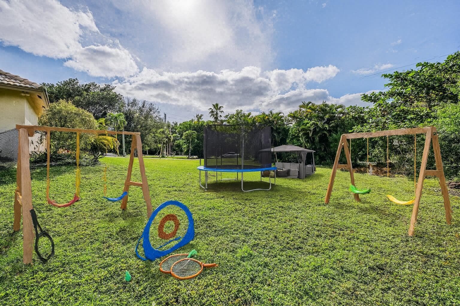 Tropical Backyard Play Haven