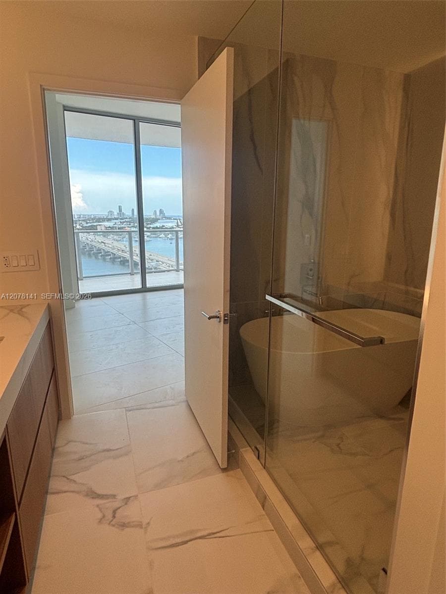 Primary Bathroom with Glass Shower,