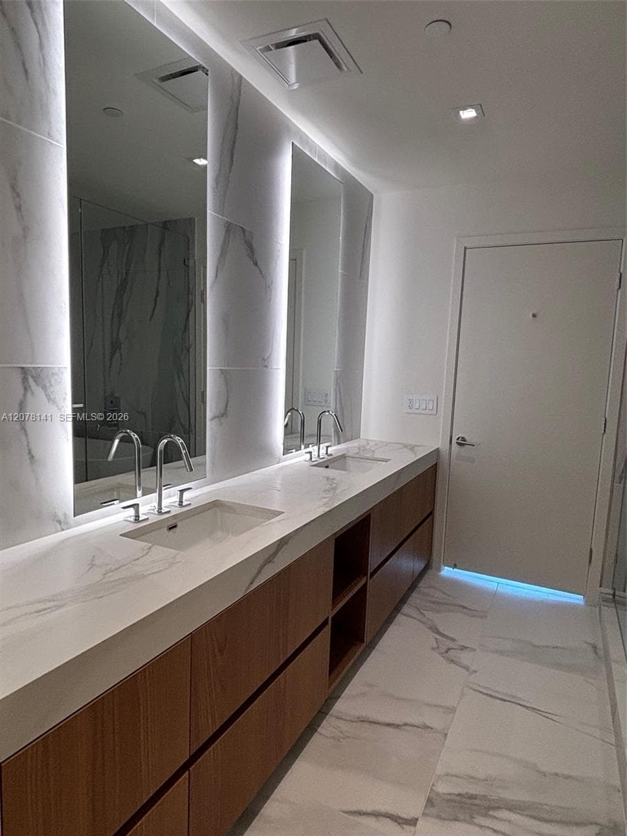 Primary Bathroom with double Vanity