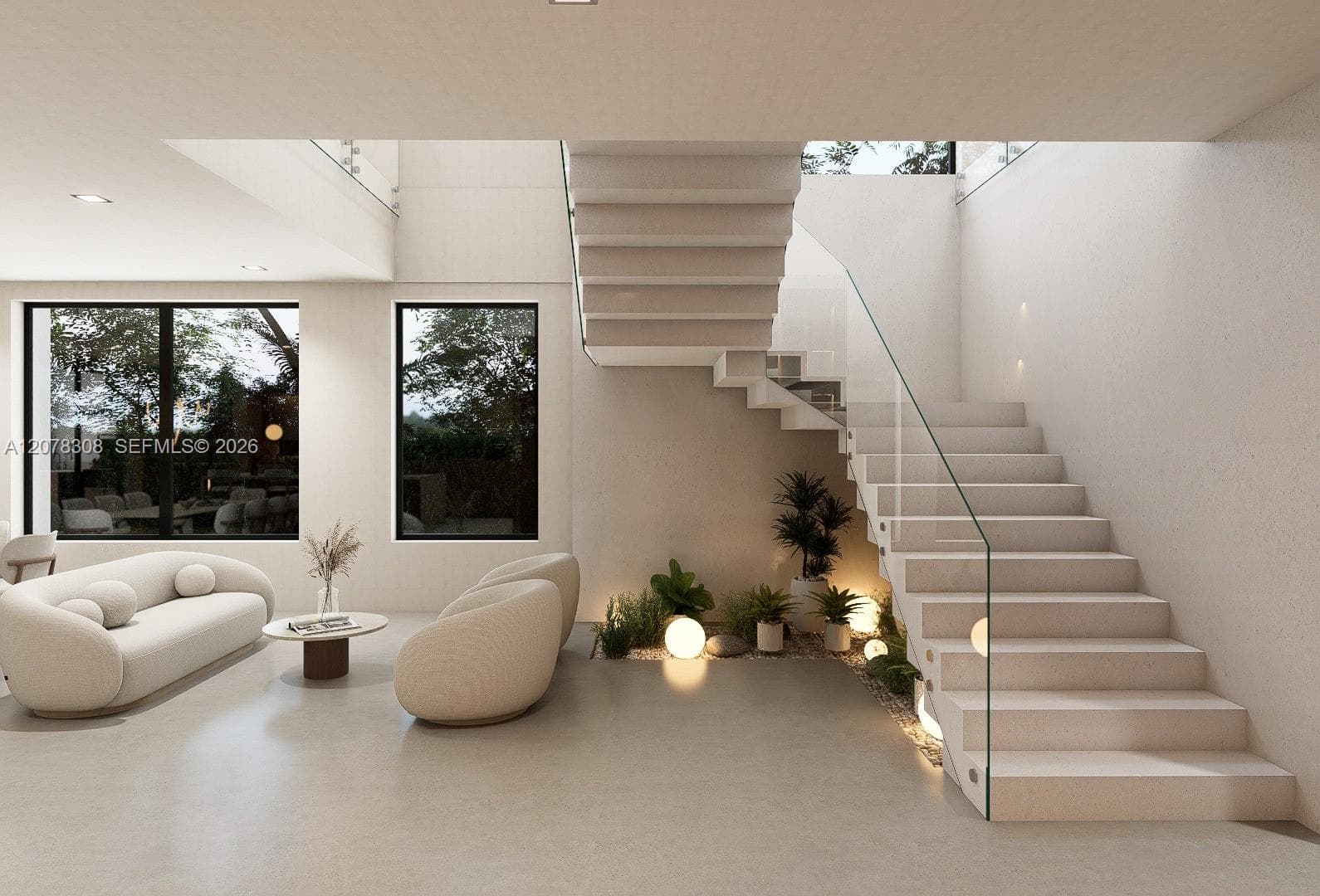 Modern minimalist Stairs