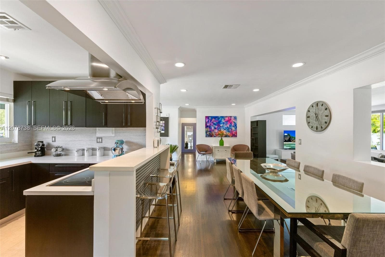 It can become the family room, media space, home office—or simply the place where everyone naturally ends up.