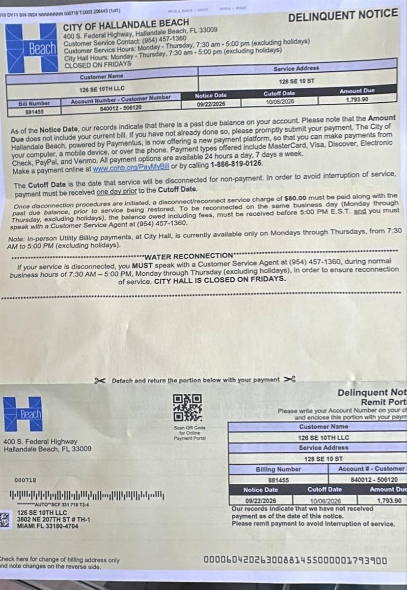 Water Bill