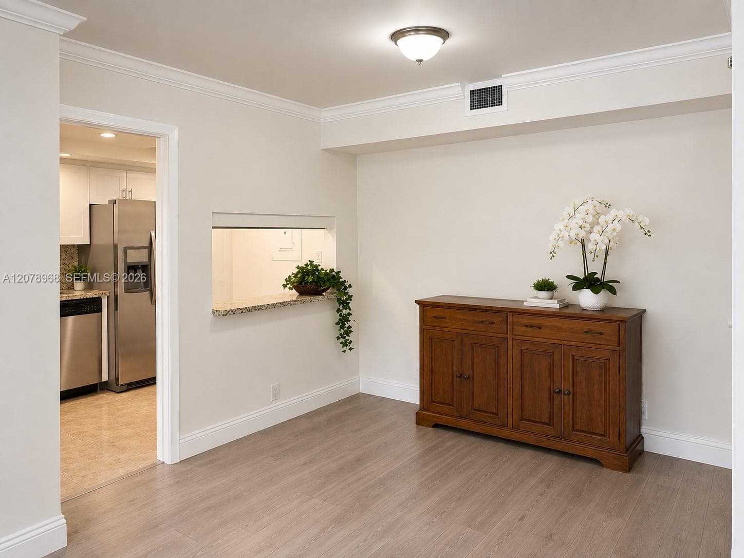 Breakfast dining area