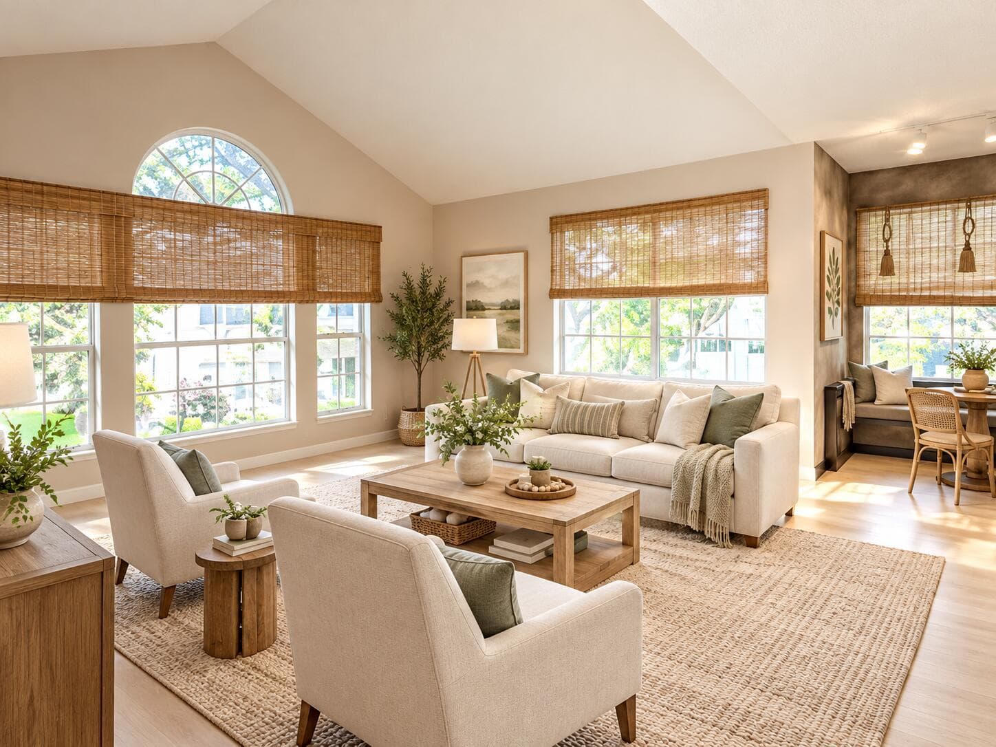 Virtually Staged Living Room
