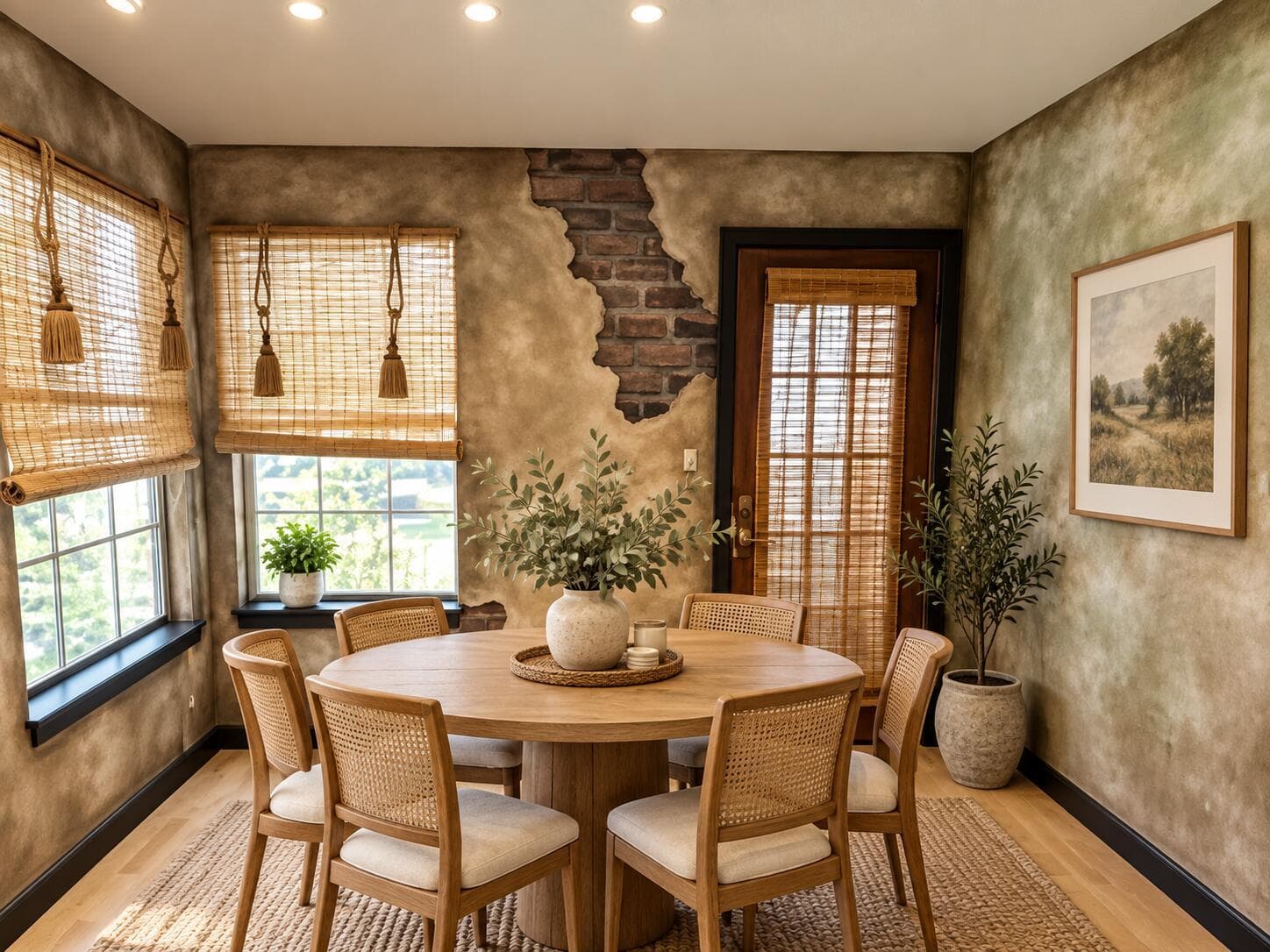 Virtually Staged Dining Area