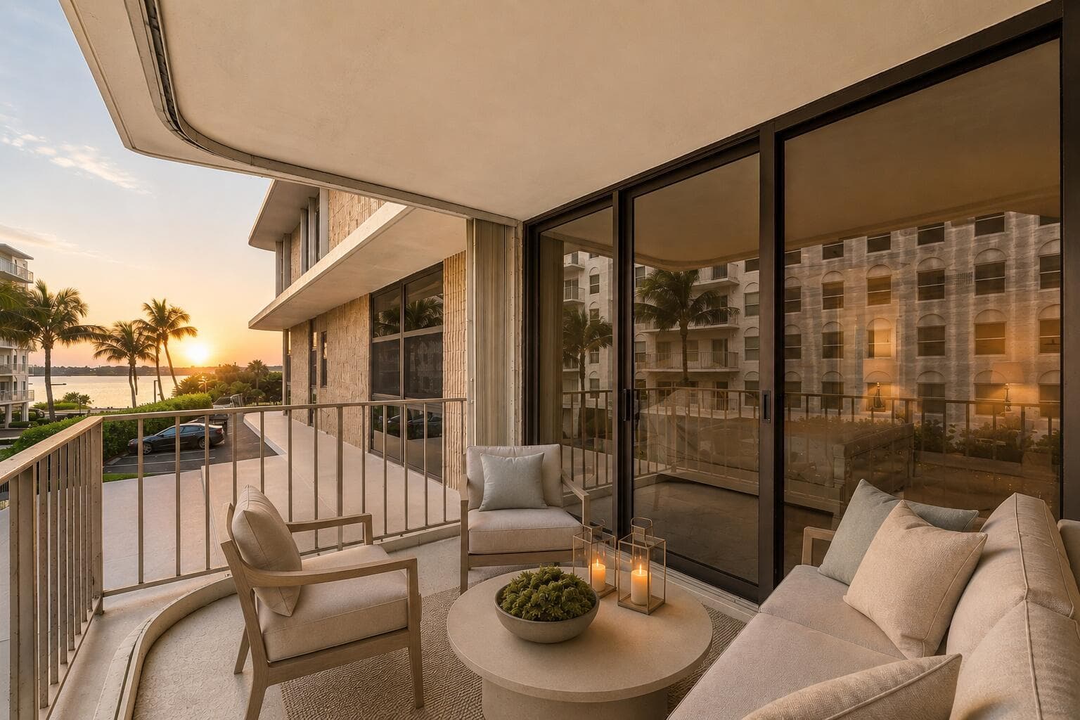 Multiple Balconies w/ Water Views