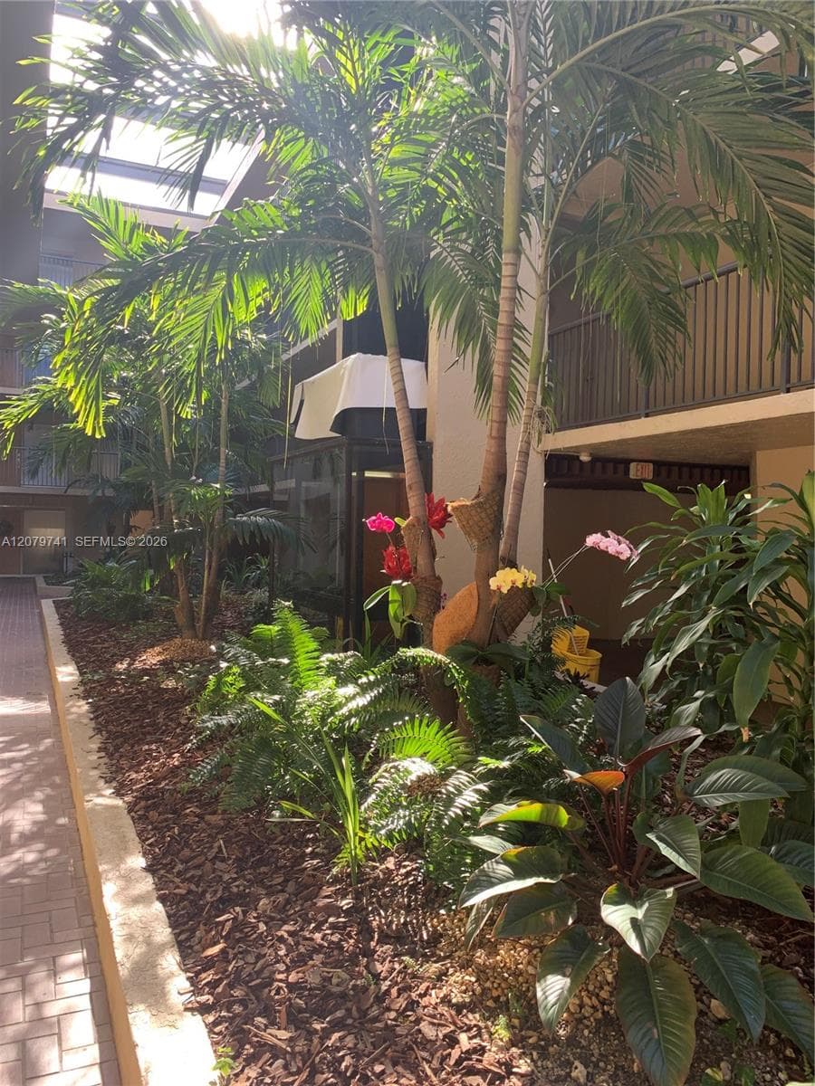 Landscaping inside the building