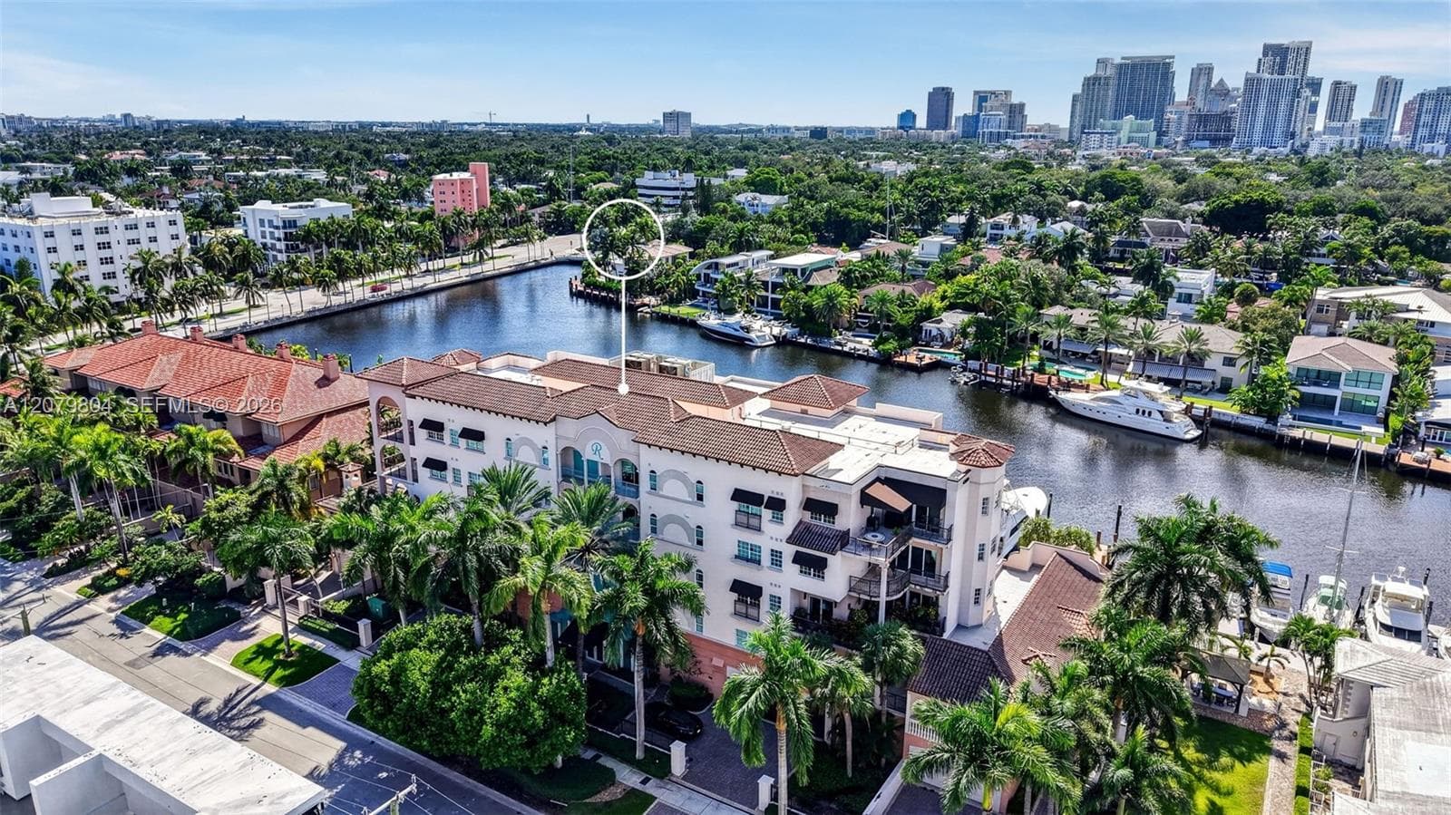 View toward downtown and Las Olas Blvd.